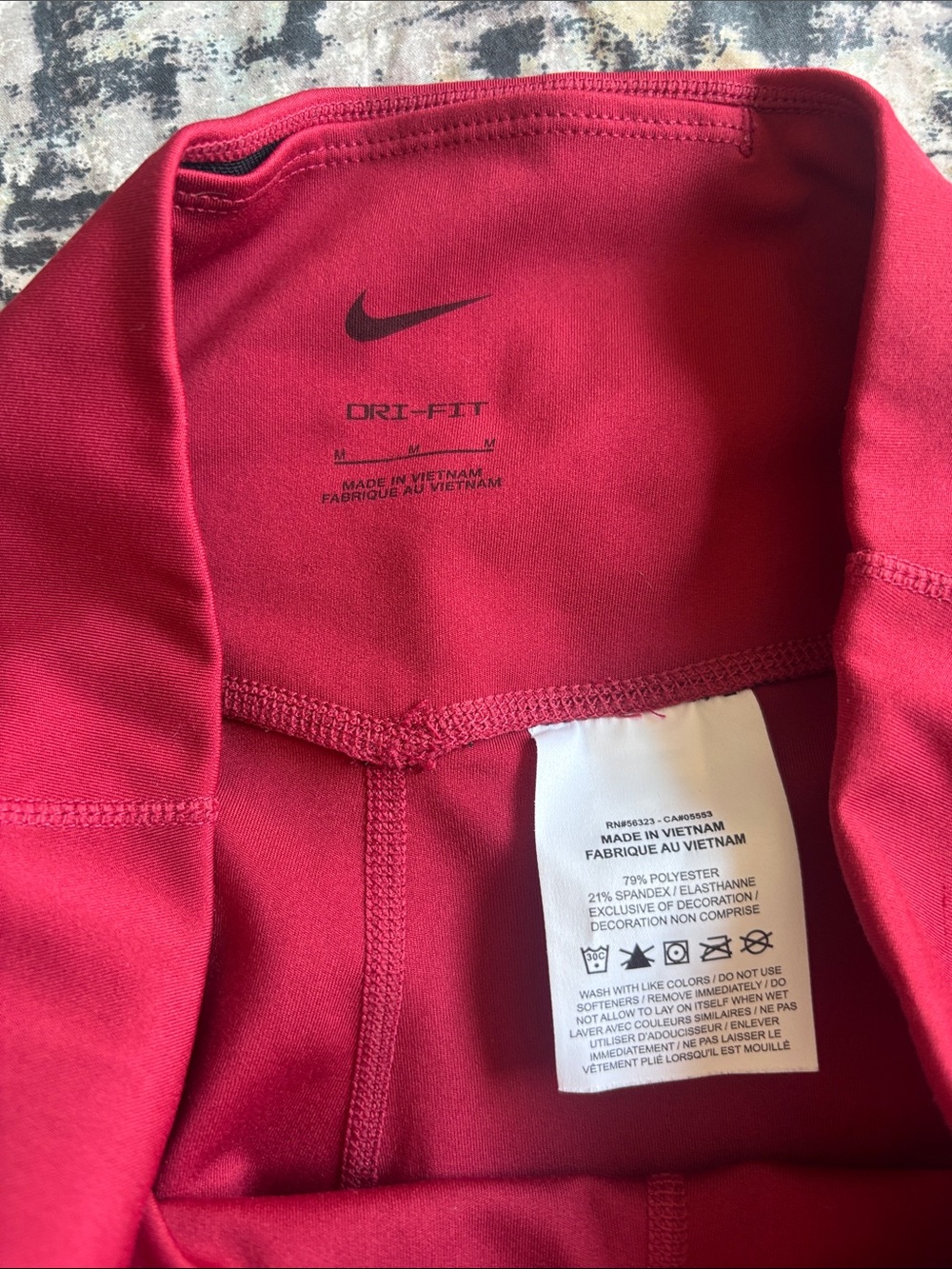 Nike Women's Magenta Bike Shorts with Branded Waistband - Picture 5 of 8